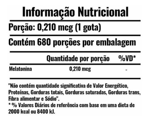 Imagem 2 de 2 de Melatonina Em Gota 680 Doses