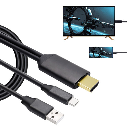 Ecdream Cable Usb C A Hdmi, Adaptador De Telefono Totv De 6