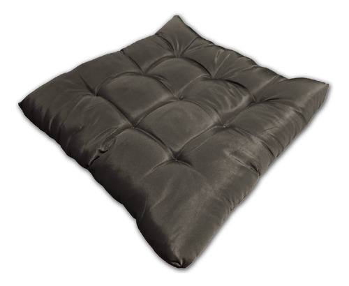 Almofada Futon Assento Decoração 50x50cm Flat Vários Modelos Cor Marrom-escuro