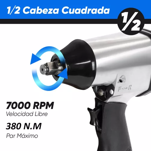 Pistola Llave De Impacto 1/2 Neumatica De Aire Tarea Para Reparacion Carros  Auto