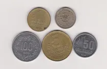 Comprar Lote 5 Monedas Uruguay Estado Muy Bueno