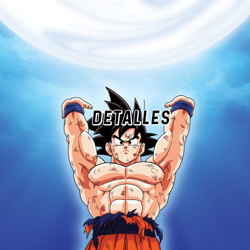 5 Cuadros Decorativos Goku Genkidama Dragon Ball Anime | Meses sin intereses