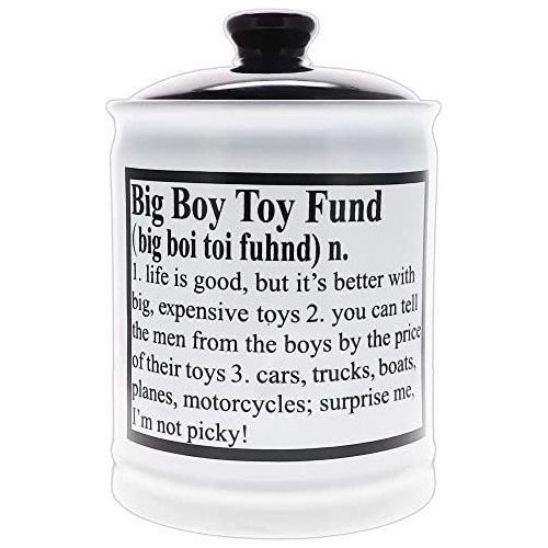 Cottage Creek Big Boy Toy Fund Hucha Para Adultos, Regalos D