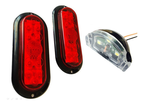 Lanterna Led P/ Carreta Náutica - 12 V Submersível (kit)