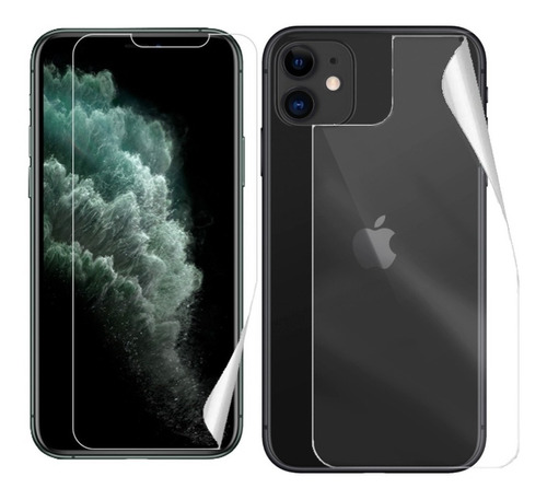 Película De Gel Frente E Verso Traseira iPhone 11 Tela 6.1