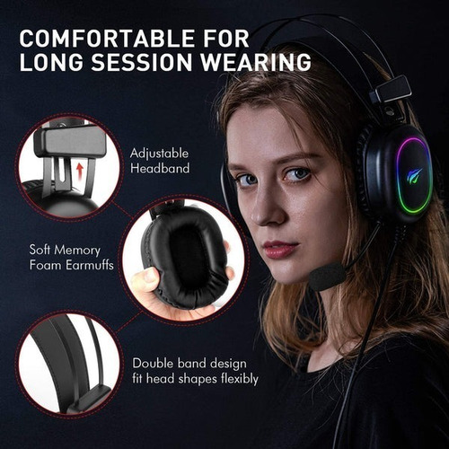 Imagen 4 de 8 de Auriculares Havit 3.5mm Gaming Headphone H2016d