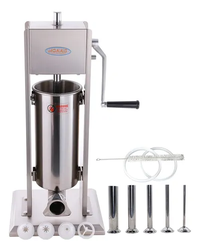 Sv-3-4 2 In 1 Sausage Stuffer Machines, 7lb/3l, Sliver