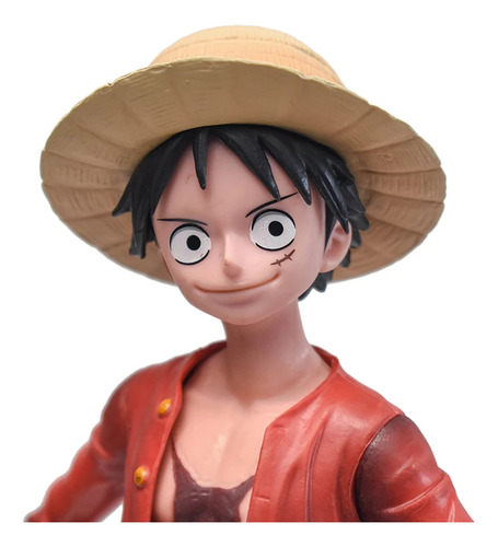 Figura One Piece 26cm Monkey Luffy Três Forma De Rosto