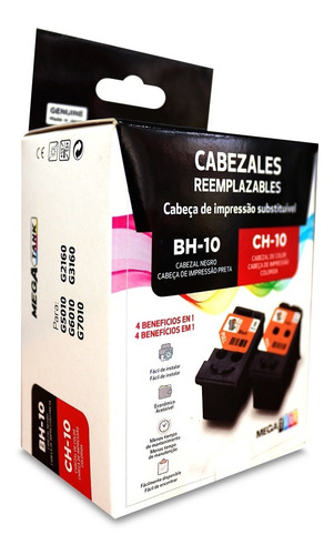 Cartucho Cabezal Canon Pixma Negro Bh-10  Color Ch-10 Pack