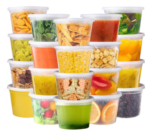Wgcc Contenedores Deli Con Tapas 16 Oz Contenedores De Sopa