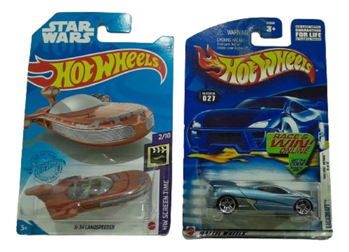 Hot Wheels Combo Backdraft Y X-34 Landspeeder Star Wars!