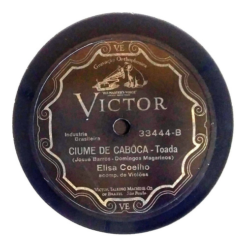 Imagem 2 de 3 de 78 Rpm Elisa Coelho, No Rancho Fundo 1931 Victor 33444 Vg++