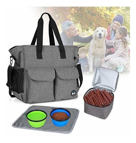 Platos Viaje Bolsa De Viaje Para Perros Teamoy, Bolsa De Asa