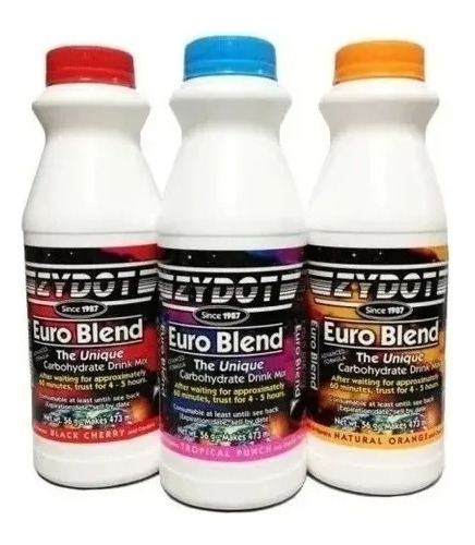 Suplemento en polvo ZYDOT  Euro blend Euro Blend bebida carbohidratada sabor tropical punch en pote