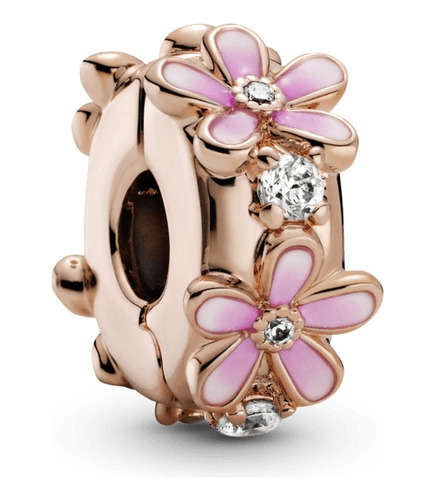 Pandora Clip Margarita Rosa Original 