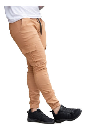 Pantalon Cargo Jogger Chupin Hard Work For Men Elastizado