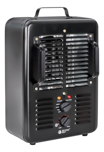 Calefactor Eléctrico Beyond Heat 1500w Con Termostato Negro