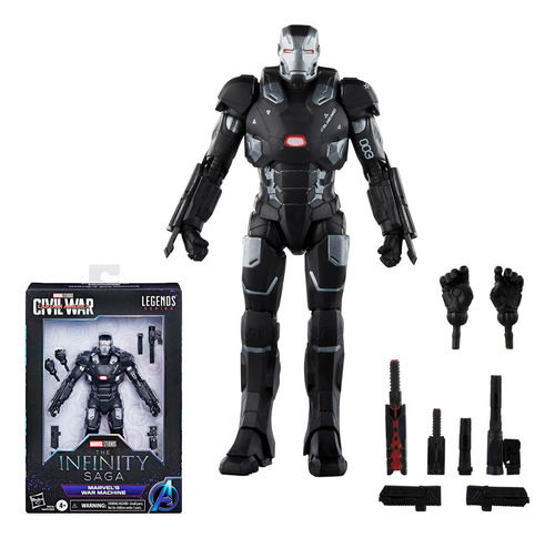 War Machine Legends Hasbro Original 17cm Mãos Extras Acessór