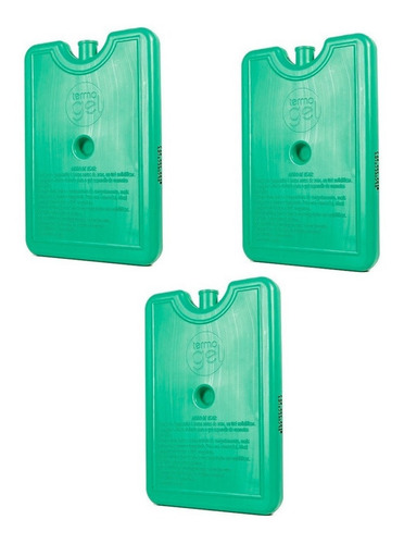 3x Placa Gelo Artificial Rígido Reutilizável 750ml Termogel