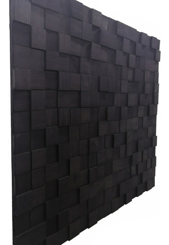 Panel Acústico Madera Arte Moderno Difusor De Sonido 100x80