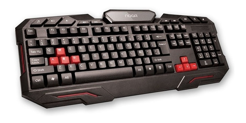 Teclado Gamer Pc Multimedia Usb Hot Keys Noga Net 850 * Color del teclado Negro Idioma Español