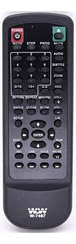 Controle Remoto P/ Dvd Mondial Cr-2840 Co1241 Wlw7467