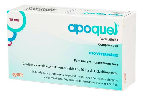 Apoquel 16mg Com 20 Comprimidos