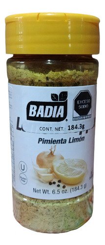 6 Pz Badia Pimienta Limón 184g C/u