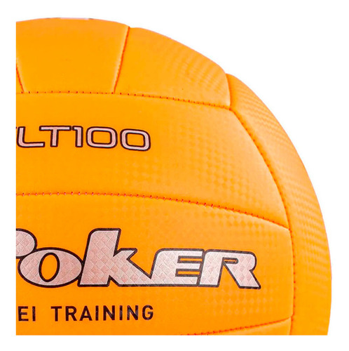 Bola De Vôlei Training Vlt 100 Poker Cor Laranja