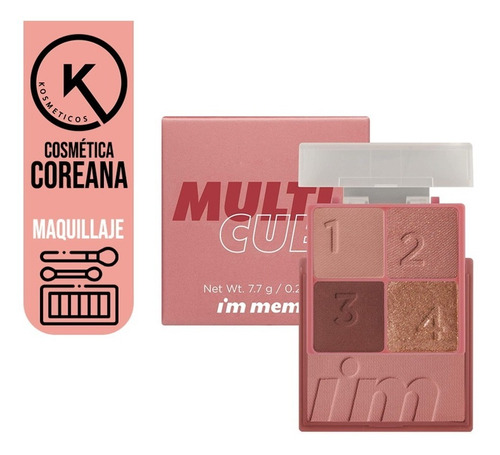 Sombra De Ojos + Rubor/ Multi Cube Paleta Maquillaje Coreano