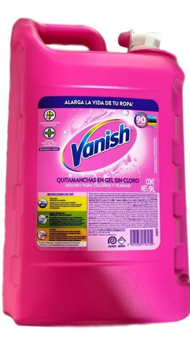 Vanish Líquido Quitamanchas Gel Para Ropa De Color 9 Litros