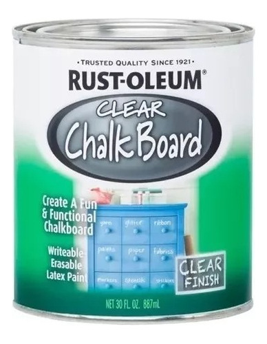 Pintura Pizarrón Chalk Board Rust Oleum | Transparente