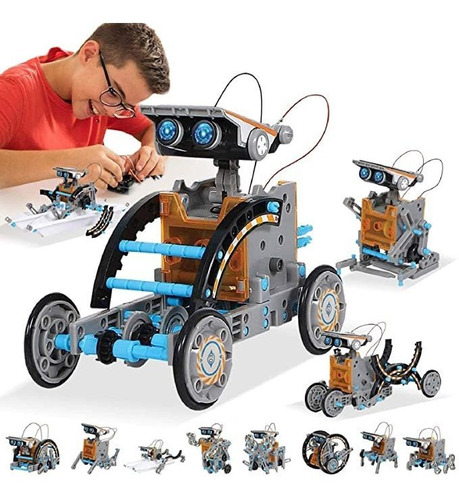 Kit De Robot Solar De Juguete Stem Man Nuo, 12 En 1, Juguete