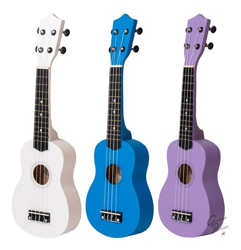 Ukelele Soprano Zurdo Electroacustico + Funda Acolchada Pua