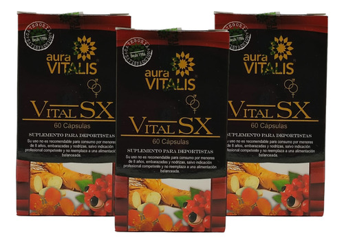 Vital Sex Pack 3 Meses Energizante Y Vitalidad