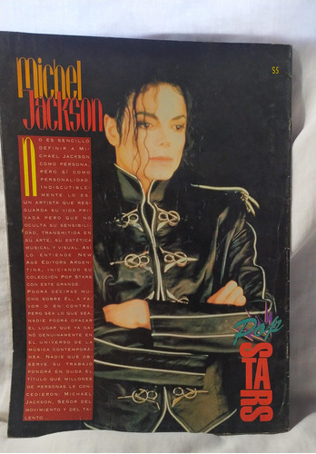 Revista Pop Stars Michael Jackson Incluye Posters