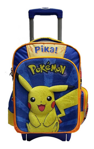 Mochila Rodante Pokemon Avengers Toy Story Varios Personajes