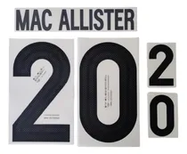 Comprar Estampa 20 Mac Allister Argentina Camiseta Anivers. 50 Años