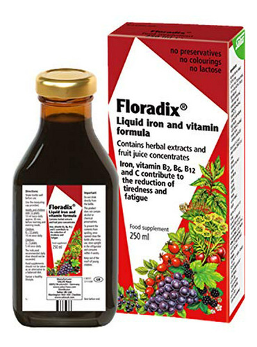 Floradix Floravital Fórmula Líquida De Hierro Y Vitaminas