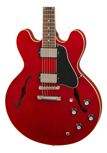 Guitarra Electrica Gibson Es-335 Satin Cherry Material Del Diapasón Palo De Rosa Orientación De La Mano Diestro
