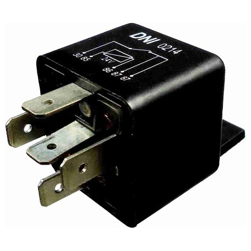 Relay Auxiliar Universal Dni 0214, 24v, Doble, 5t C/soporte