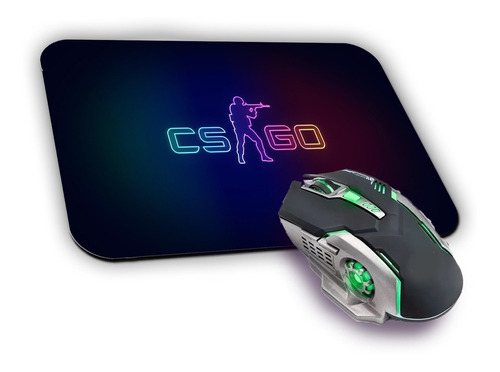 Mousepad 22x18cm Cs-go Counter Strike Video Game Pc Jogo