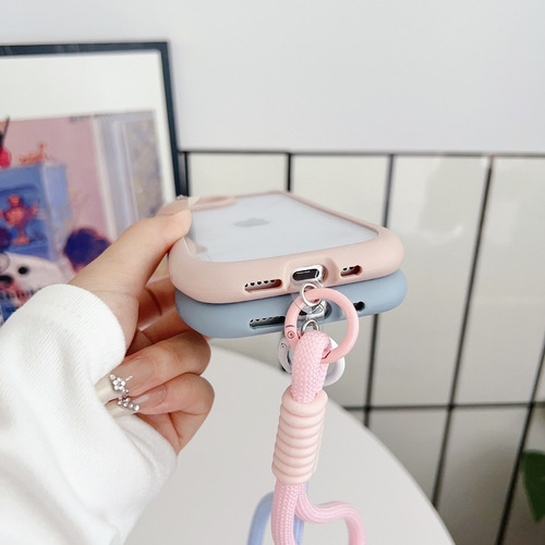 Funda De Acrílico Transparente Transparente Con Orejas De Gato Aptas Para Teléfono Apple 16e 16promax, Corta, A Prueba De Golpes