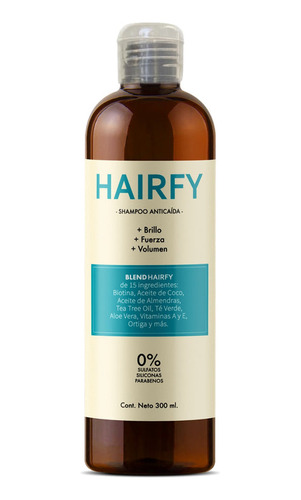 Pack 4 Shampúes Anticaída Hairfy+1 Vitaminas P/el Cabello