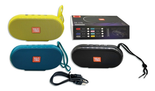 Parlante Tg-179 Inalámbrico Con Bluetooth Radio Tarjeta Sd
