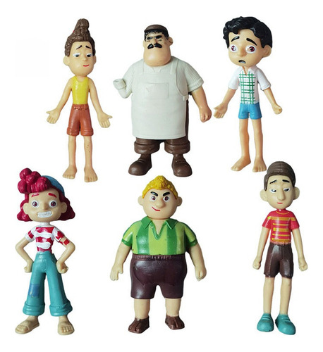 6pcs Luca Alberto Acción Figura Modelo Juguete Niños Regalo