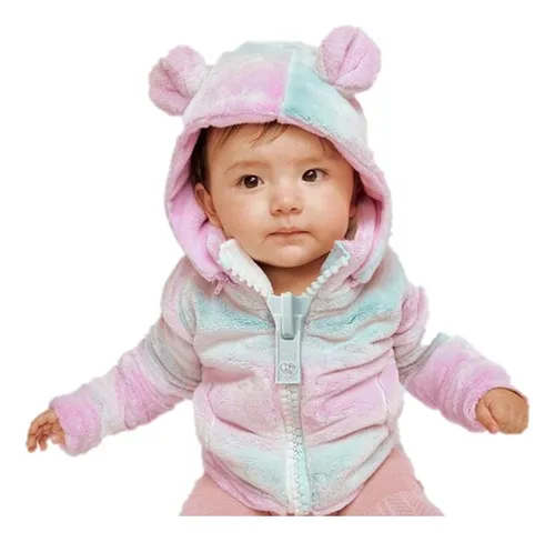 Chaqueta Peluche Rosado Niña