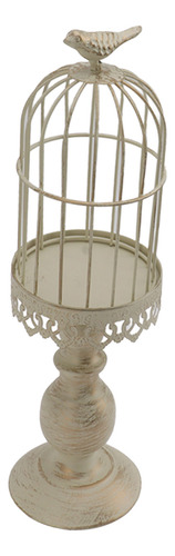 Portavelas Birdcage, De Hierro, Vintage, Desmontable, Con Ba