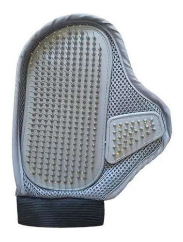 Cepillo Para Perro Manopla Guante Pelo Largo Golden Labrador Color Gris