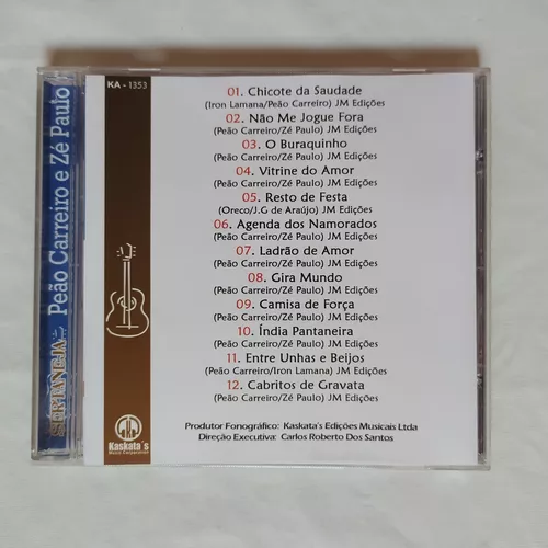 Cd Peão Carreiro E Zé Paulo / Os Diplomatas / 2008